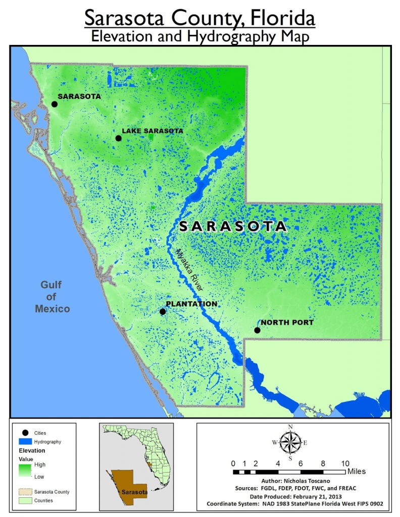 Sarasota County | Speaklounge - Sarasota County Florida Elevation Map