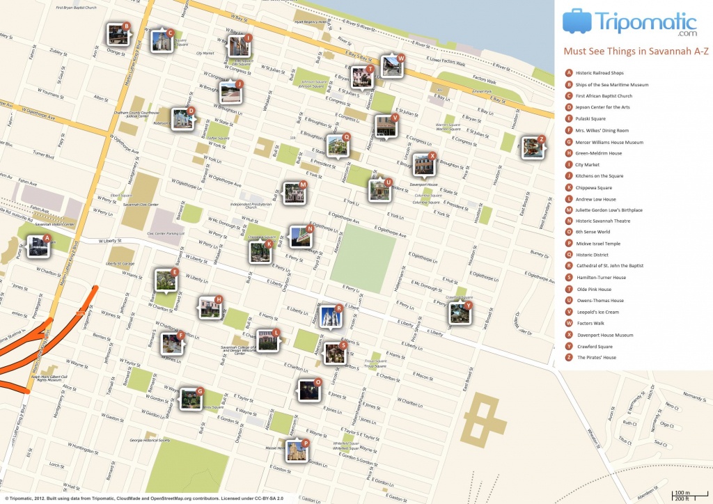 Savannah Printable Tourist Map In 2019 | Free Tourist Maps - Printable Map Of Savannah Ga