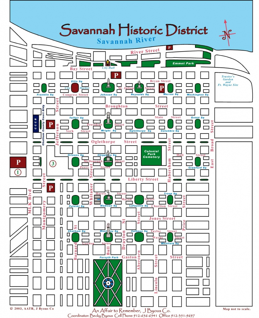 Printable Map Of Savannah Historic District Printable Templates