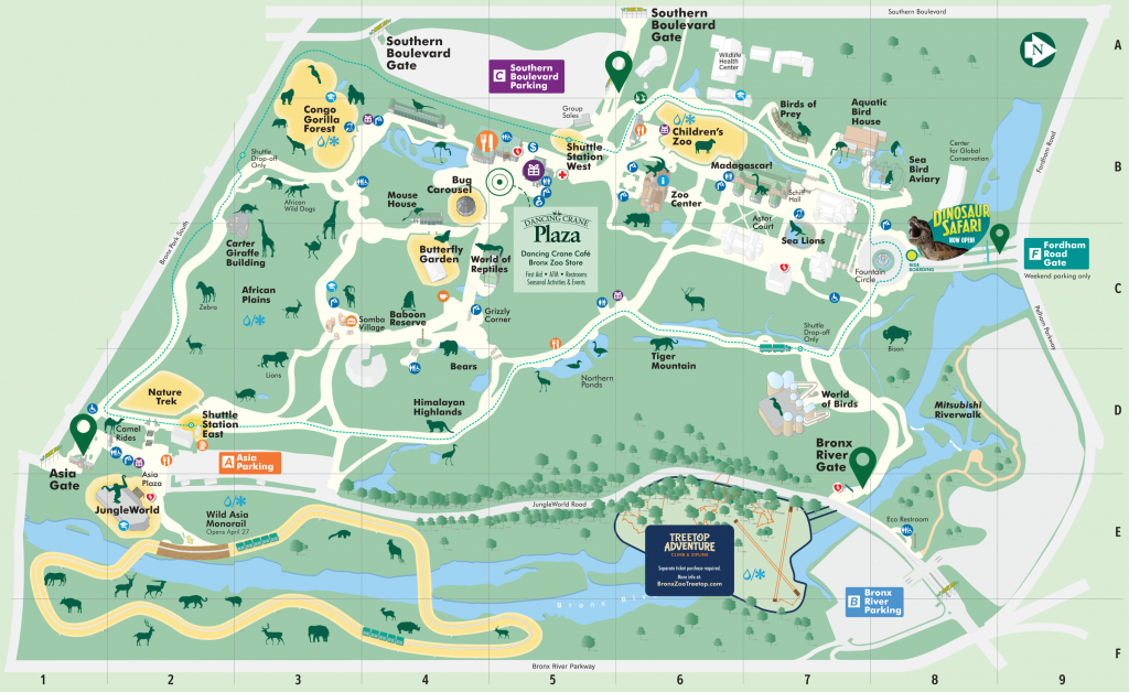 Saving Wildlife And Wild Places - Bronx Zoo - Central Florida Zoo Map