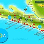 Scenic Highway 30 A Is A 28.5 Mile Slice Of Paradise That Hugs The   Map Of Northwest Florida Beaches
