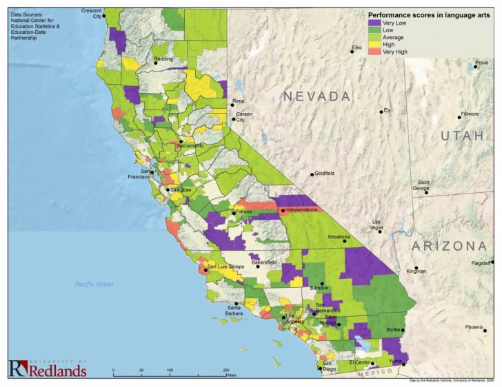 California School Districts Map