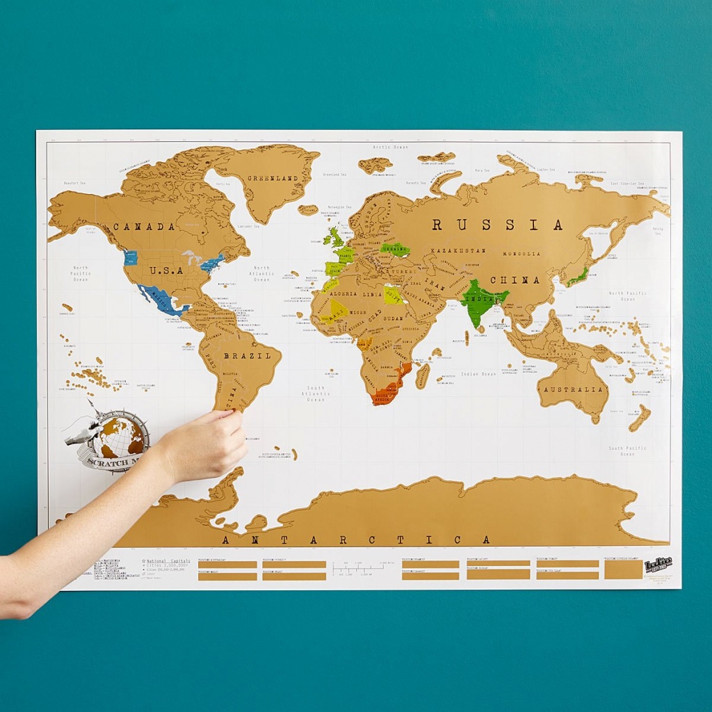 Scratch Map | Scratch Off World, World Poster | Uncommongoods - Texas Scratch Off Map