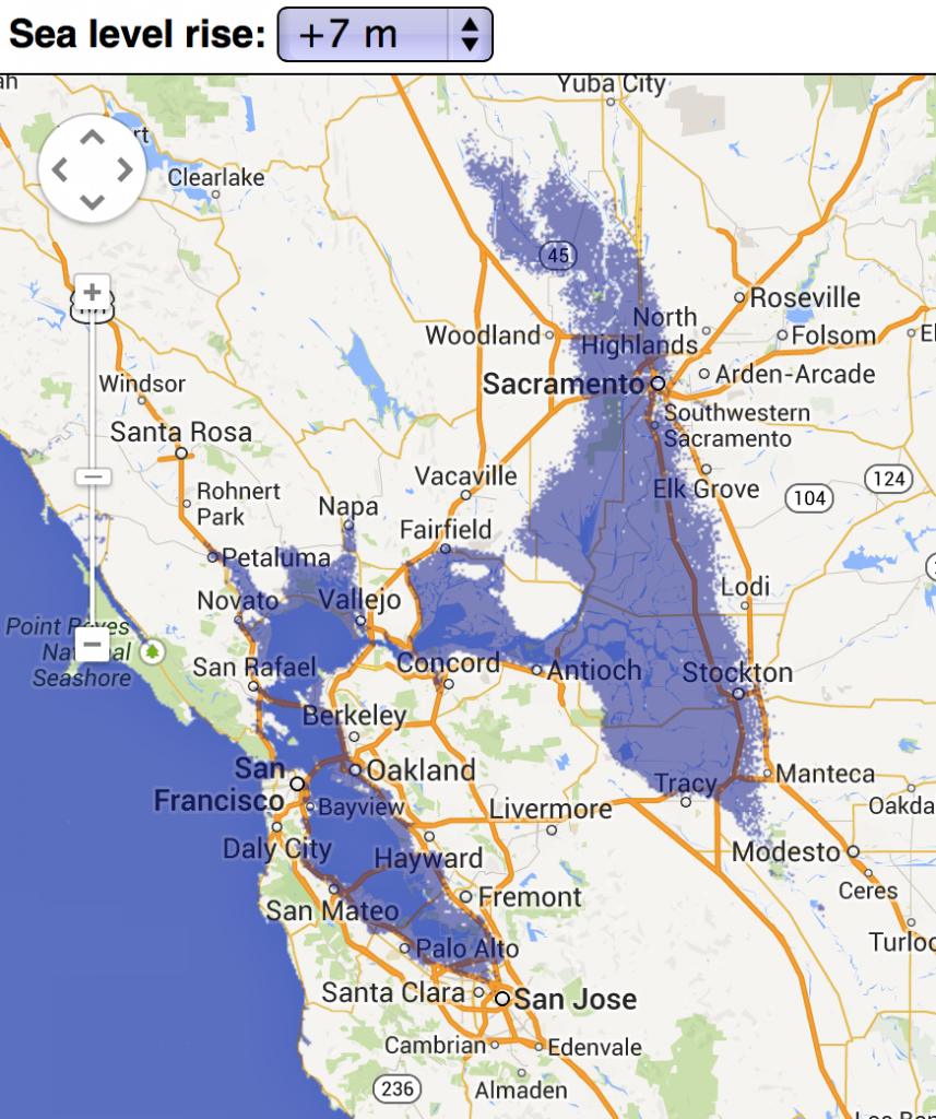 Sea Level Rise Effects On Estonia [Gif] [660 X 466] : Mapporn - California Sea Level Rise Map