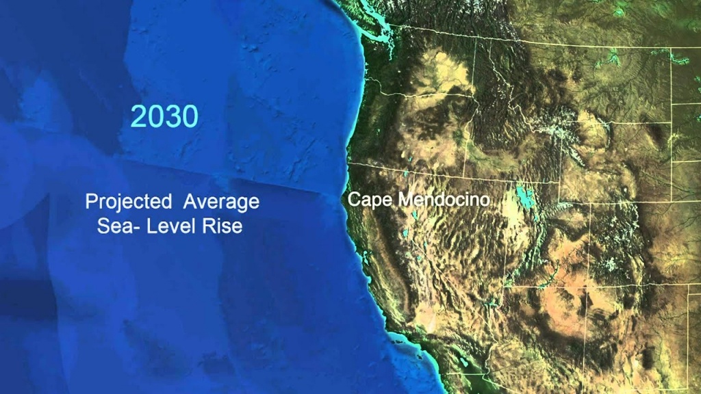 Sea-Level Rise For The Coasts Of California, Oregon, And Washington - California Sea Level Map