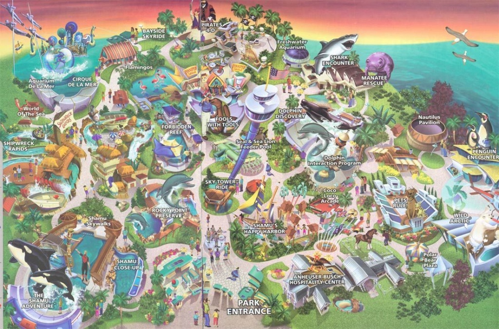 Sea World San Diego Map 2004 | ~~~~Road Trip ~~~~ | San Diego Map - Printable Map Of Seaworld San Antonio