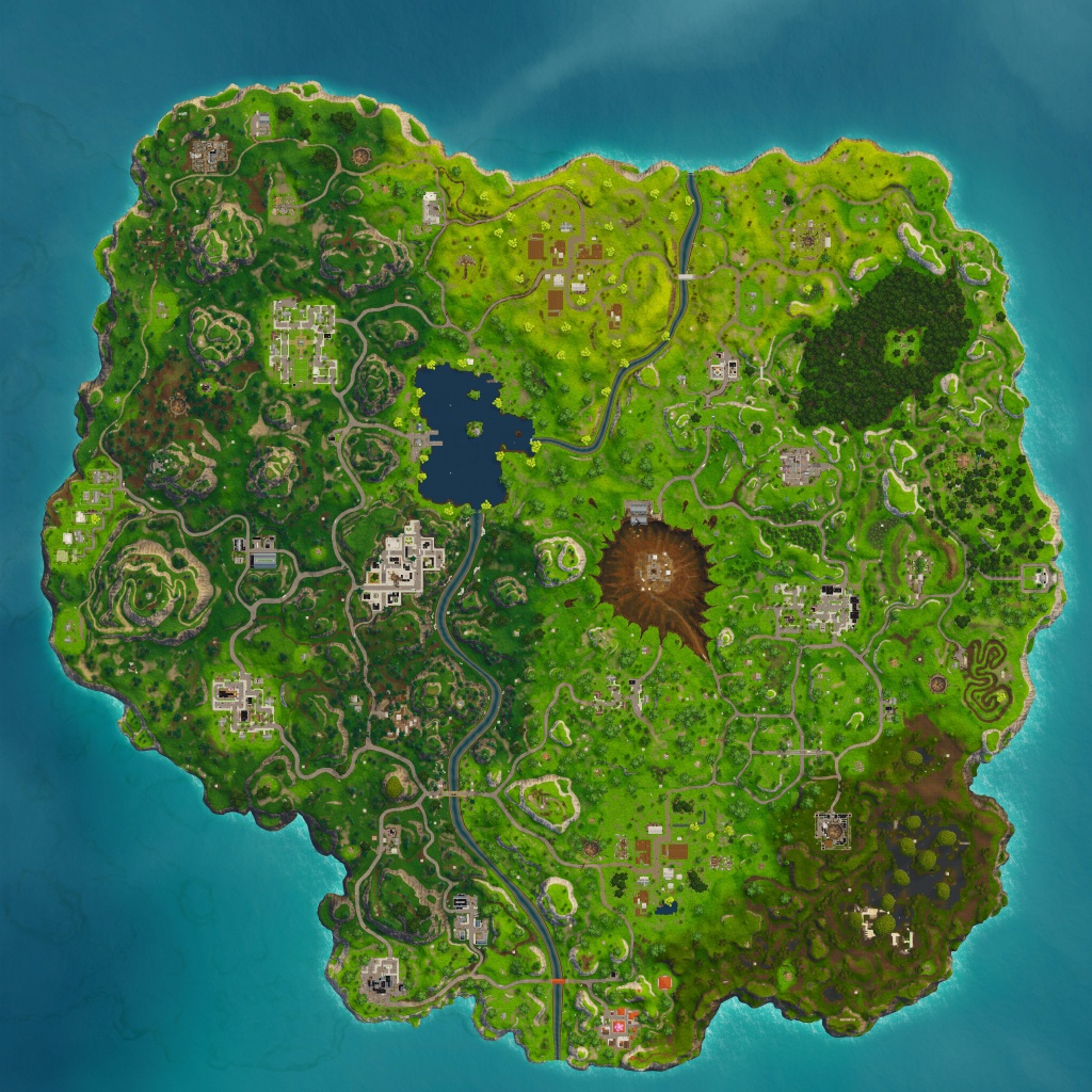 Season 4 Map (Hi-Res) : Fortnitebr - Printable Fortnite Map