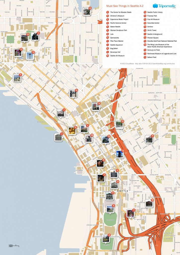 Seattle Printable Tourist Map | Free Tourist Maps ✈ | Seattle - Seattle Tourist Map Printable