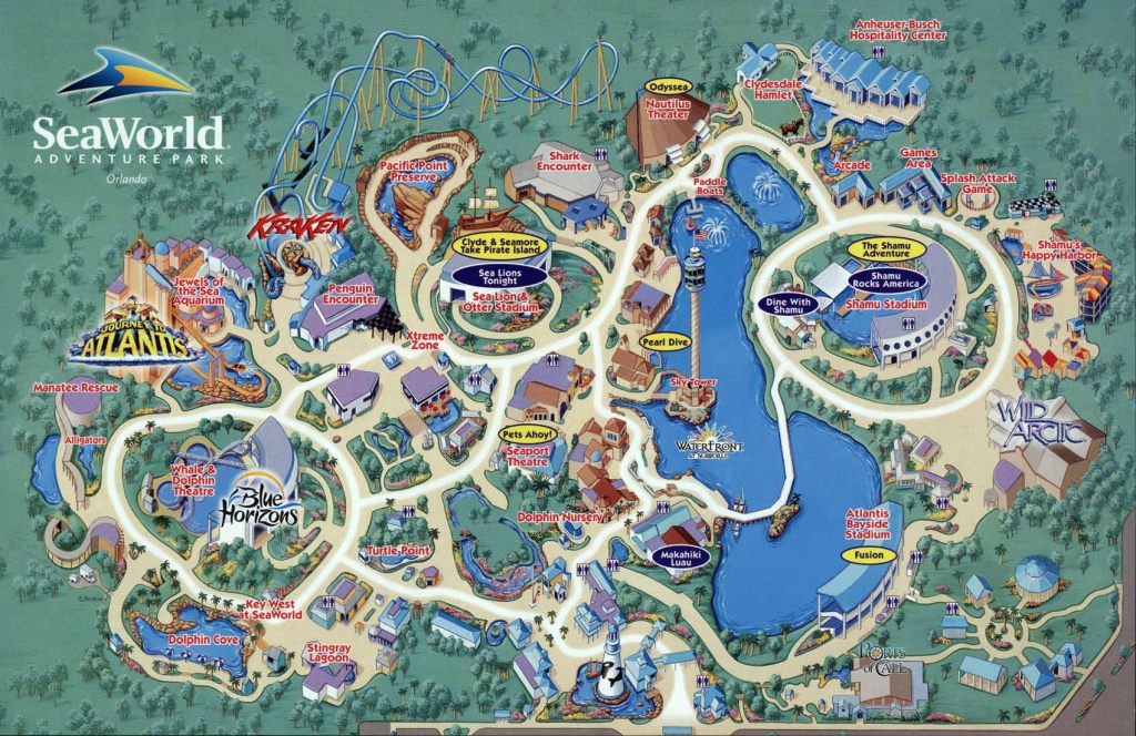 Seaworld Map Orlando - 7007 Sea Harbor Dr Orlando Fl • Mappery - Printable Sea World Map