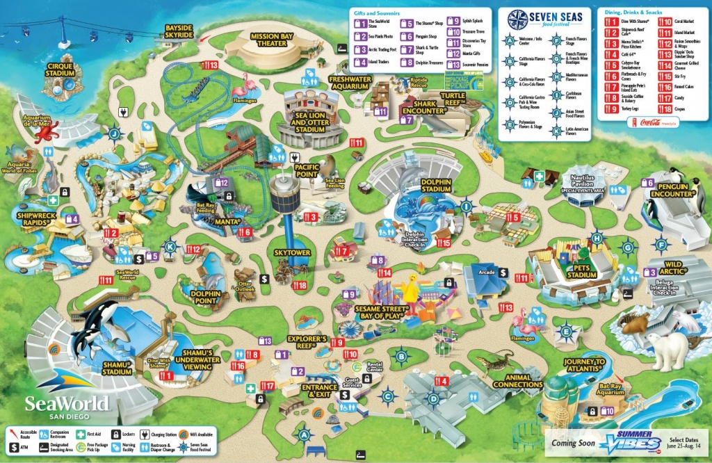 Seaworld San Diego Map - Map Of Seaworld San Diego (California - Usa) - Printable Map Of Seaworld San Antonio