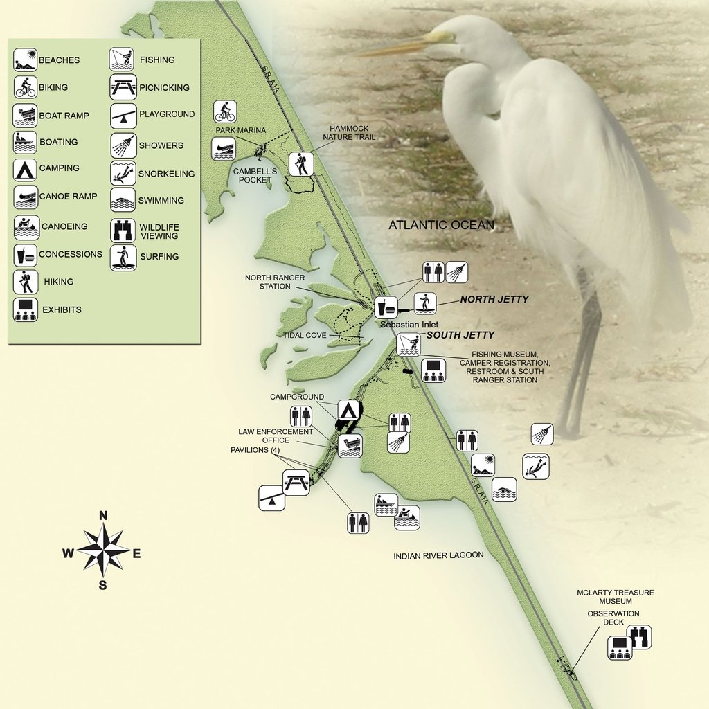 Sebastian Inlet State Park - Maplets - Sebastian Florida Map