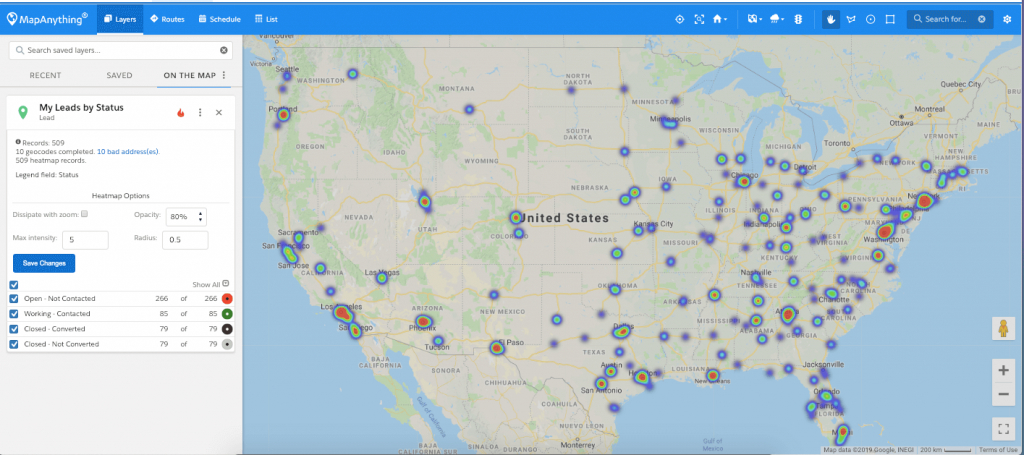 Seeing The Light - How Heat Maps Can Up Your Game :: Mapanything - California Heat Map