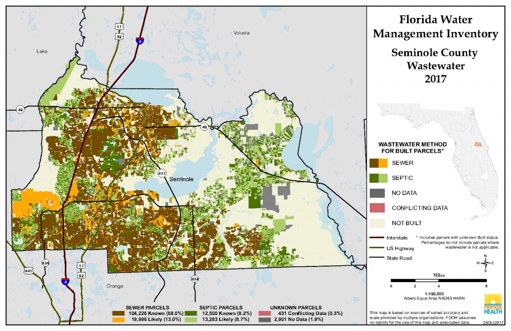 Seminole Florida Water Management Inventory Summary | Florida - Map Of Seminole County Florida