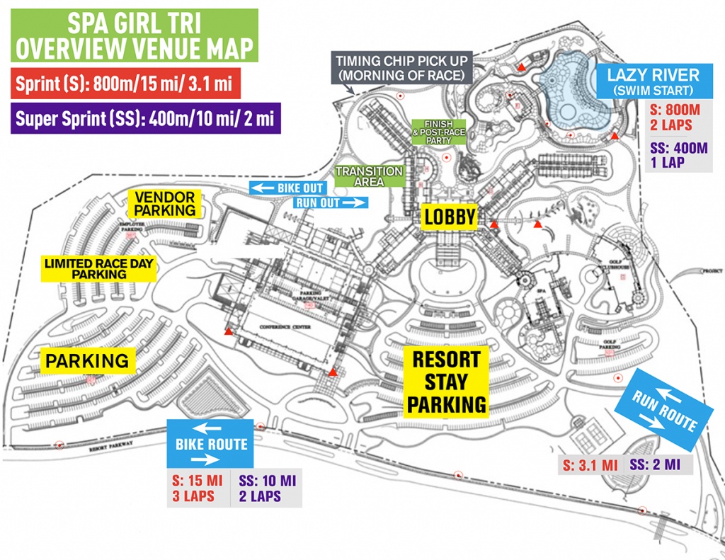 Sgt Venue Map - Spa Girl Tri | Spa Girl Tri - Lost Pines Texas Map