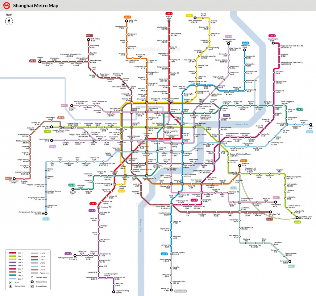 Shanghai Metro Maps, Printable Maps Of Subway, Pdf Download - Printable Underground Map