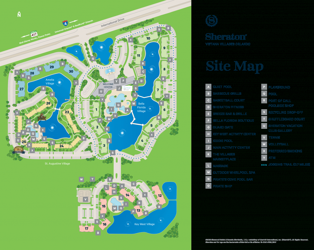 Sheraton Vistana Villages - Map - Starwood Hotels Florida Map