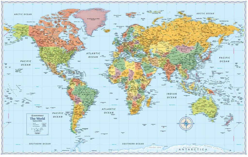 Signature Edition World Wall Maps In 2019 | Moon | World Map Poster - World Map Poster Printable
