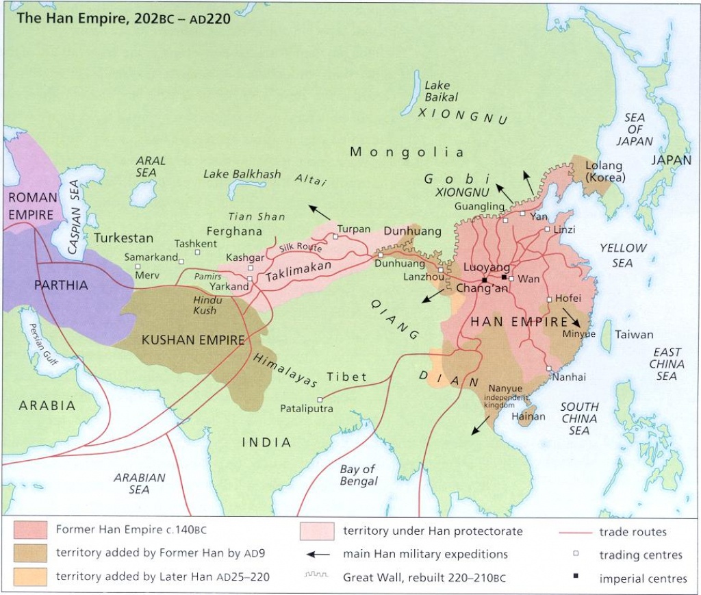 Silk Road Links - Silk Road Map Printable