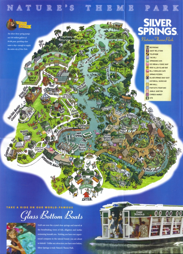 Silver Springs Brochures And Vacation Guide - Silver Springs Florida Map