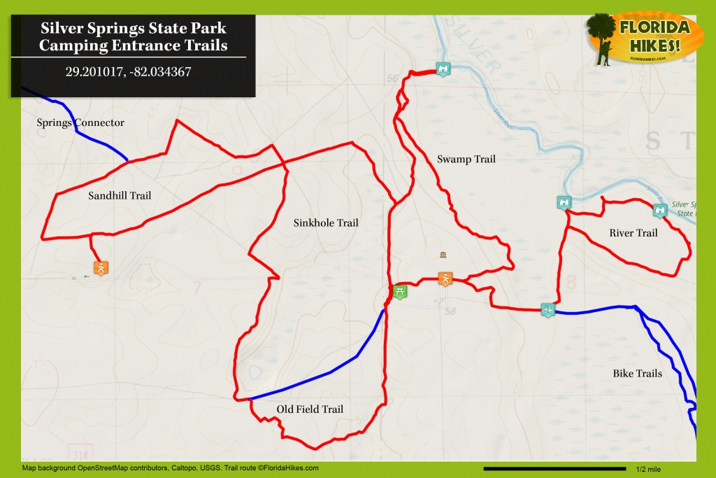 Silver Springs River Trails | Florida Hikes! - Florida State Parks Map