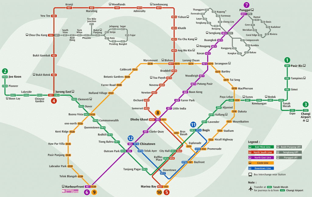 map singapore mrt