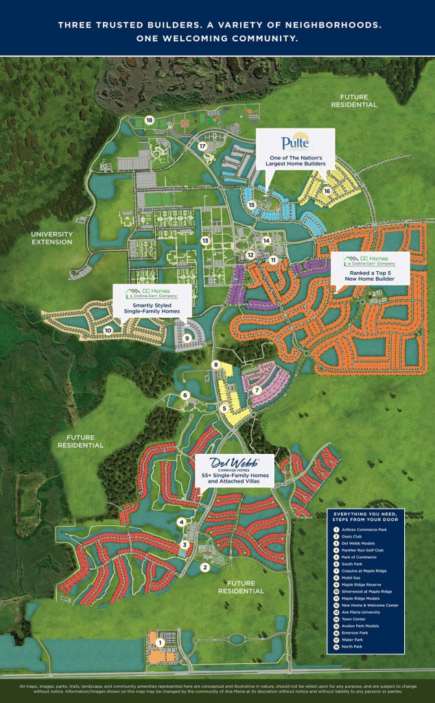 Site Plan - Ave Maria - Ave Maria Florida Map
