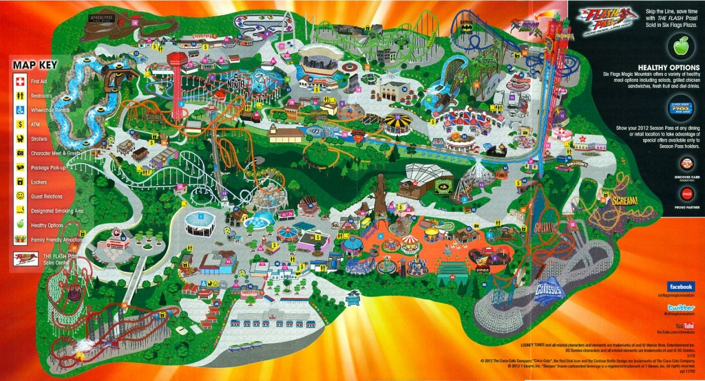 Six Flags Magic Mountain | Six Flags Magic Mountain Dc Universe - Six Flags Fiesta Texas Map 2018