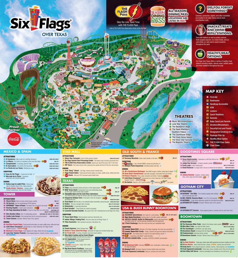 Six Flags Over Texas Map New Fiesta History Of 16 | Sitedesignco - Six Flags Fiesta Texas Map 2018