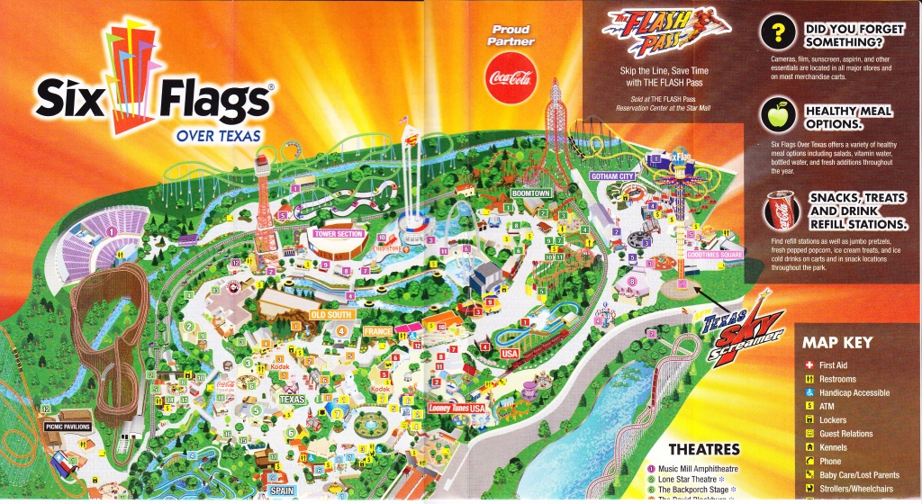 Six Flags Over Texas Map | Sitedesignco - Six Flags Over Texas Map App