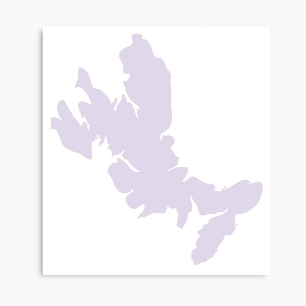 Skye Heather Isle Of Skye Map&amp;quot; Canvas Printskyetshirts | Redbubble - Printable Map Skye