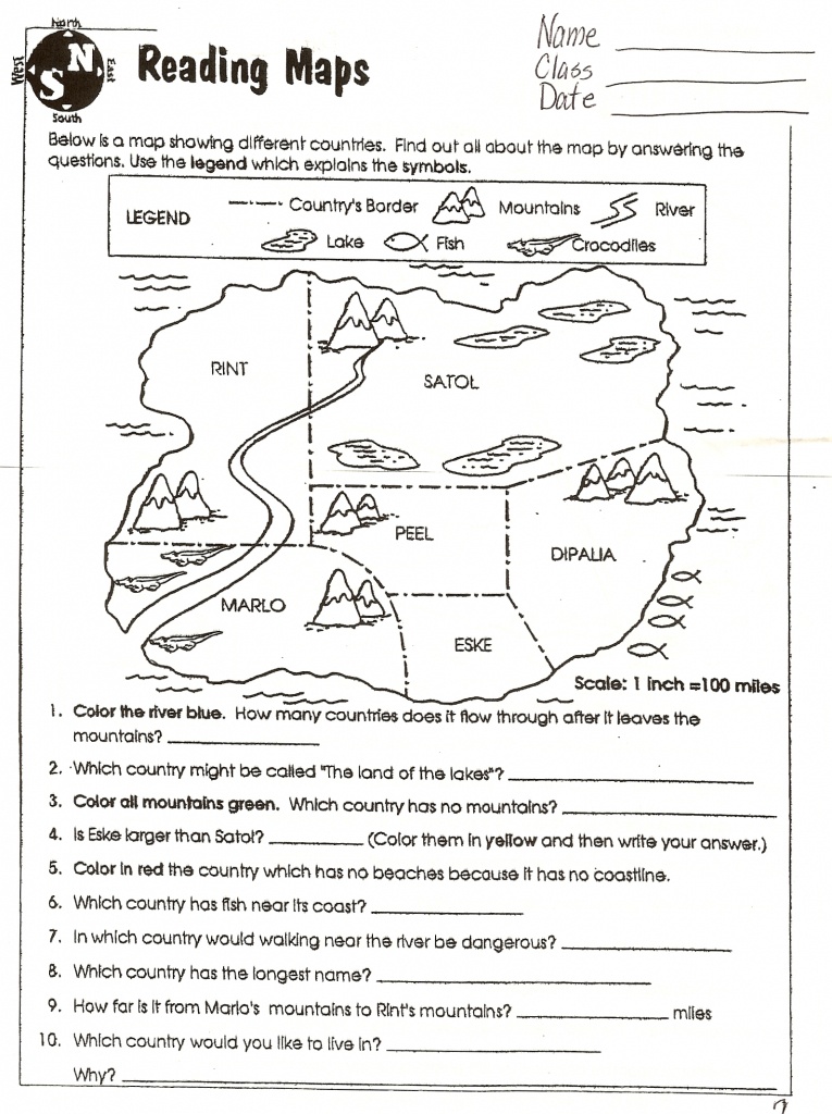 Social Studies Skills | Mr. Proehl&amp;#039;s Social Studies Class - Printable Map Skills Worksheets