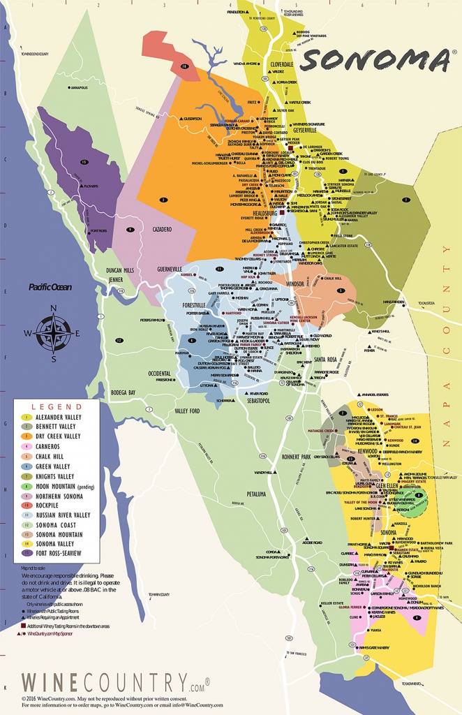 California Wine Map Poster