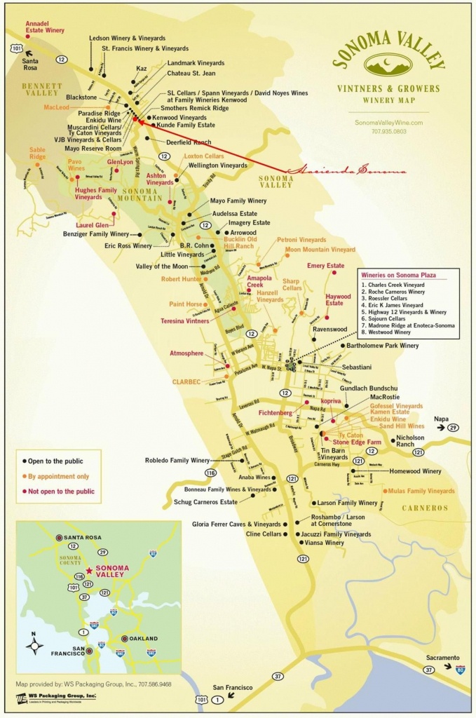Sonoma Valley Wineries | N A P A | S O N O M A In 2019 | Sonoma - Sonoma Wineries Map Printable