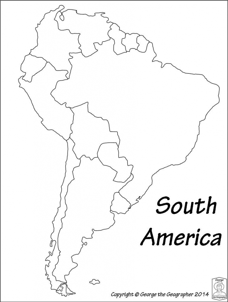 South America Outline Map - Eymir.mouldings.co - Printable Map Of The Americas