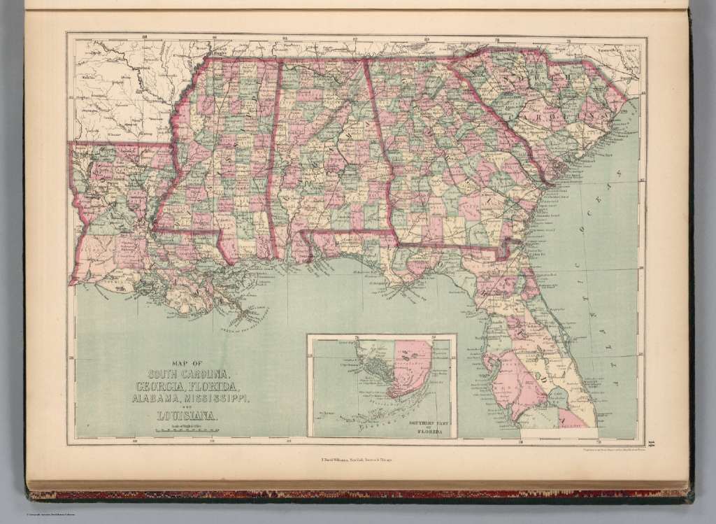 South Carolina, Georgia, Florida, Alabama, Mississippi, And - Mississippi Florida Map