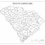South Carolina Labeled Map   South Carolina County Map Printable
