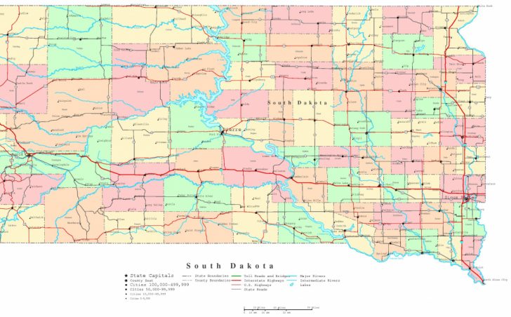 Printable Map Of North Dakota