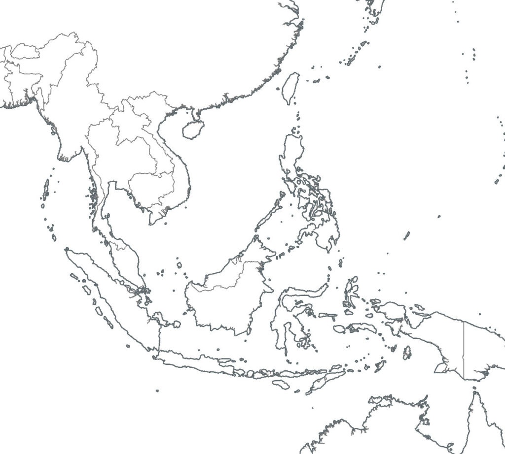 South East Asia Map Blank - Lgq - Printable Blank Map Of Southeast Asia