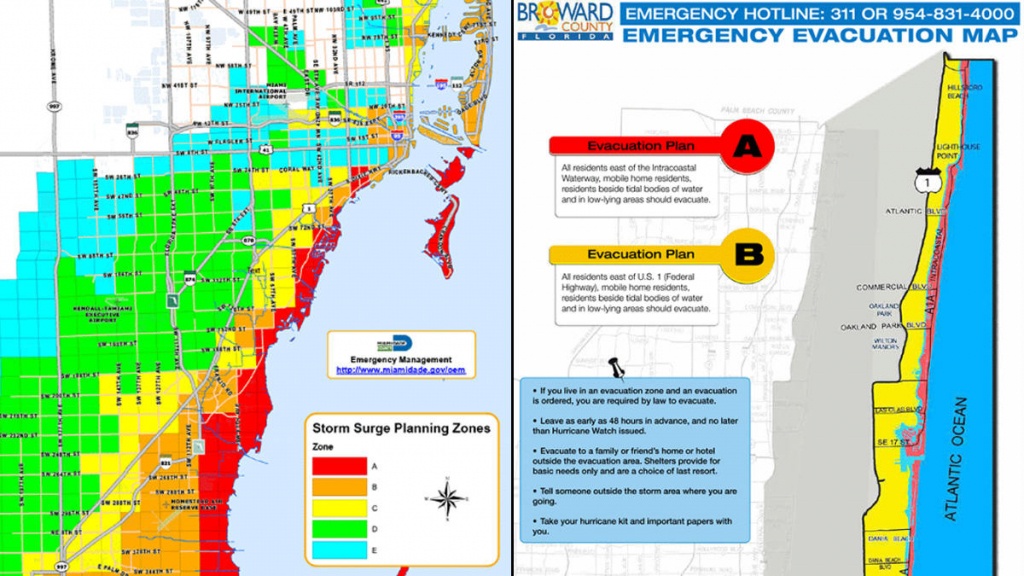 South Florida Evacuation Zones In The Event Of A Hurricane - Nbc 6 - Florida Hurricane Evacuation Map