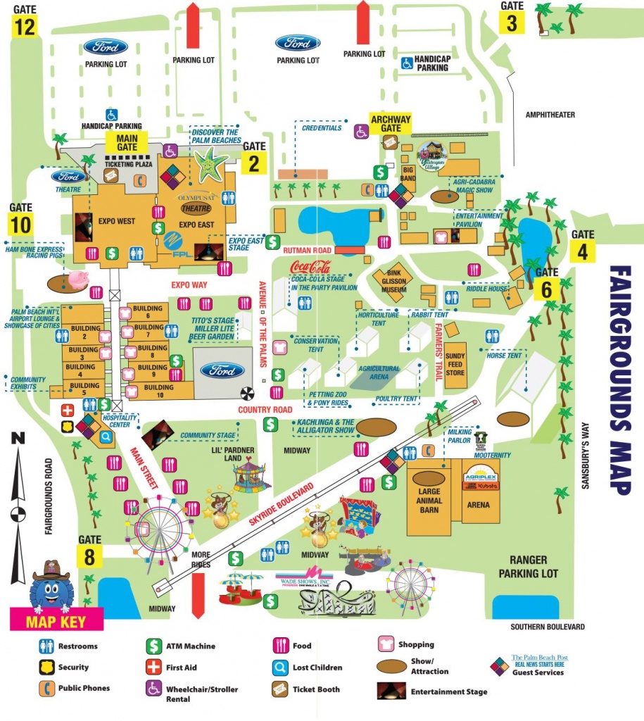 Florida State Fairgrounds Map Free Printable Maps