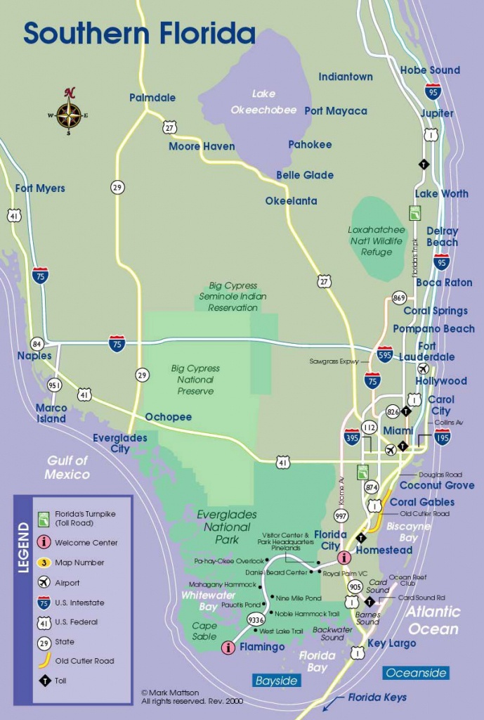 South Florida Map | Travel Maps | Florida Keys Map, South Florida - Indian Beach Florida Map