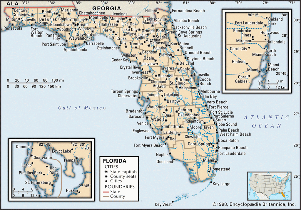 South Florida Region Map To Print | Florida Regions Counties Cities - Map Of South Florida Towns