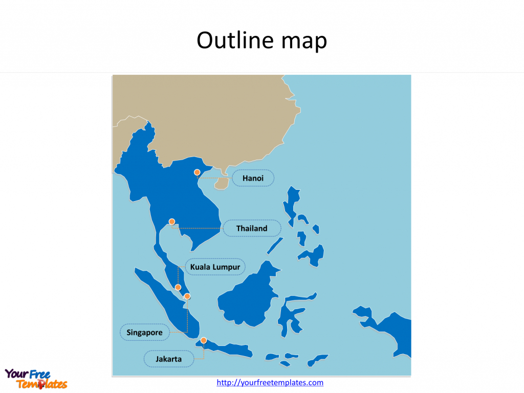 Southeast Asia Map Free Templates - Free Powerpoint Templates - Printable Blank Map Of Southeast Asia