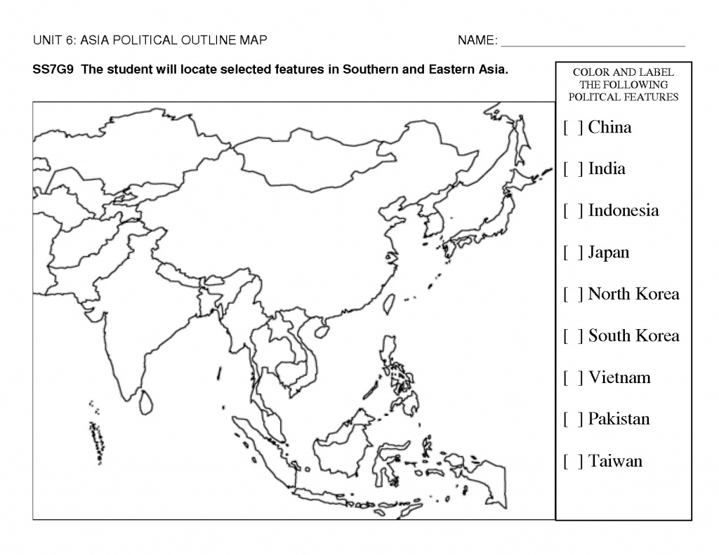 Southeast Asia Political Map Quiz Usa With At Test Blank 2 - World - Printable Blank Map Of Southeast Asia