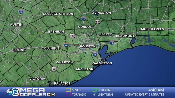 Texas Satellite Weather Map