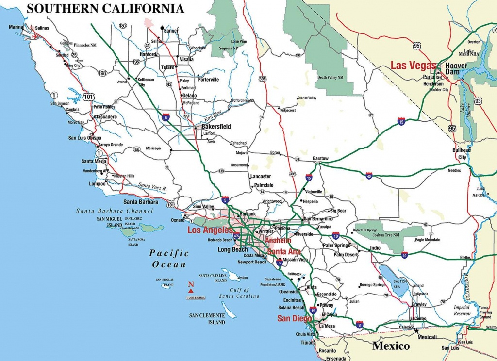 Southern California - Aaccessmaps - Map Of Southeastern California