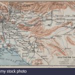 Southern California. Los Angeles Pasadena Santa Ana. Baedeker, 1909   Ono California Map