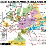 Southern Utah & Zion Area Map | Utah State & National Parks Guide   Printable Map Of Utah National Parks