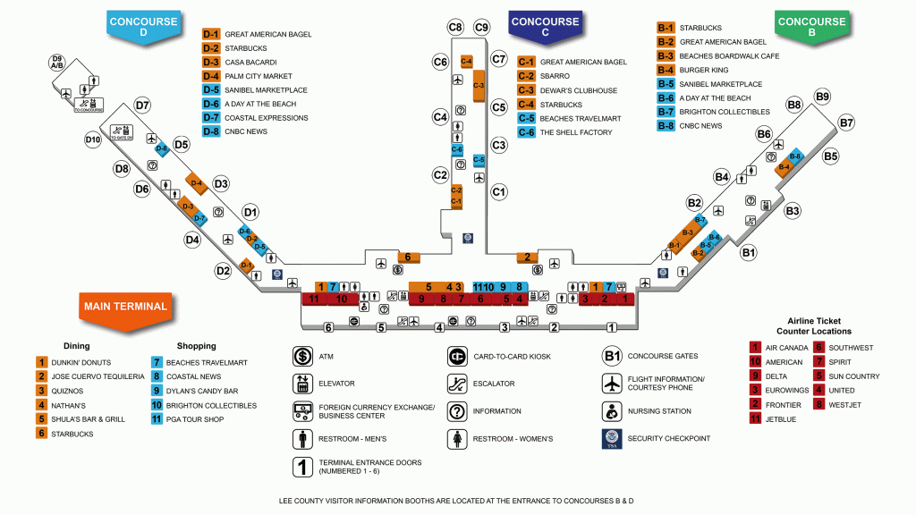 Florida Airports Map | Free Printable Maps