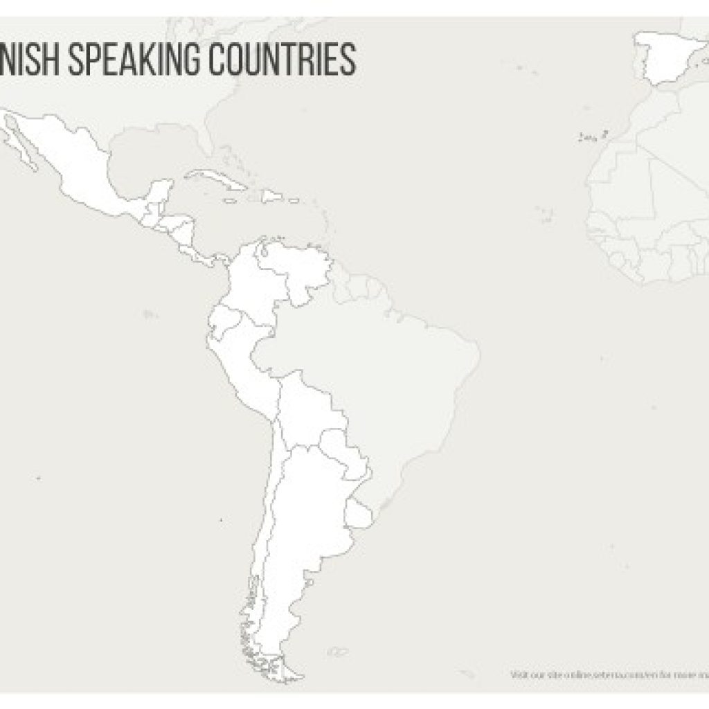 Spanish Speaking Countries Map Quiz Printables Game - Printable Map Of Spanish Speaking Countries